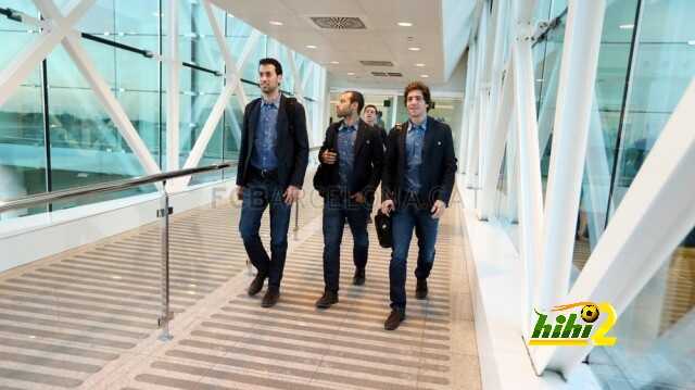 صور : نجوم برشلونة في بلد الوليد استعدادا لمباراة اليوم