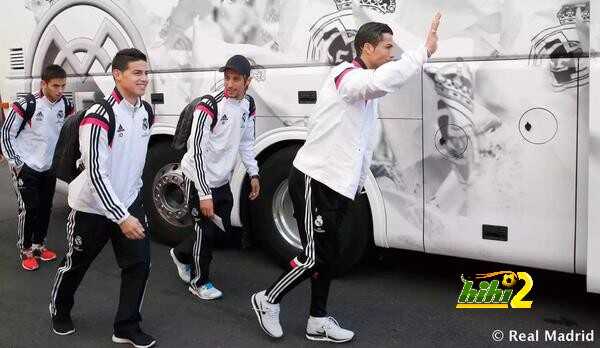 صور : نجوم ريال مدريد في الطريق إلى الفالديبياس