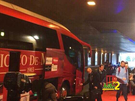 صور : وصول نجوم ريال مدريد إلى ملعب الفيسنتي كالديرون