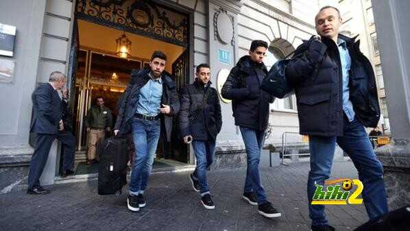 صورة : وصول لاعبي برشلونة عقب مباراة اتليتك بلباو