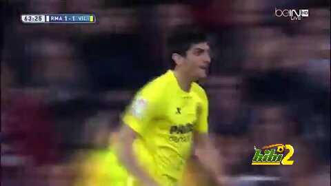 فياريال يعدل النتيجة في شباك ريال مدريد بهدف رائع