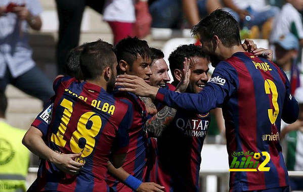 صورة : تيفو برشلونة جاهز في ملعب برلين