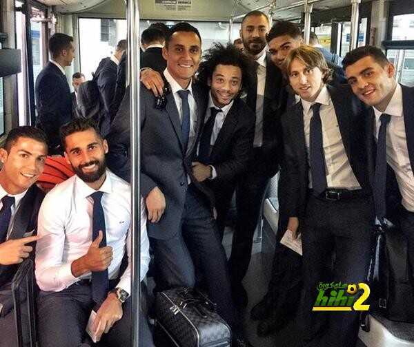 صور : وصول ريال مدريد إلى مالمو