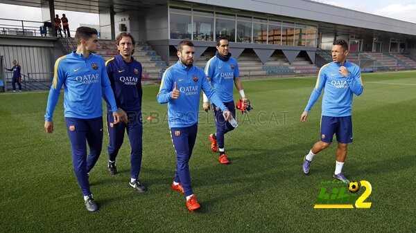 صور : أخر استعدادات برشلونة لمواجهة فياريال