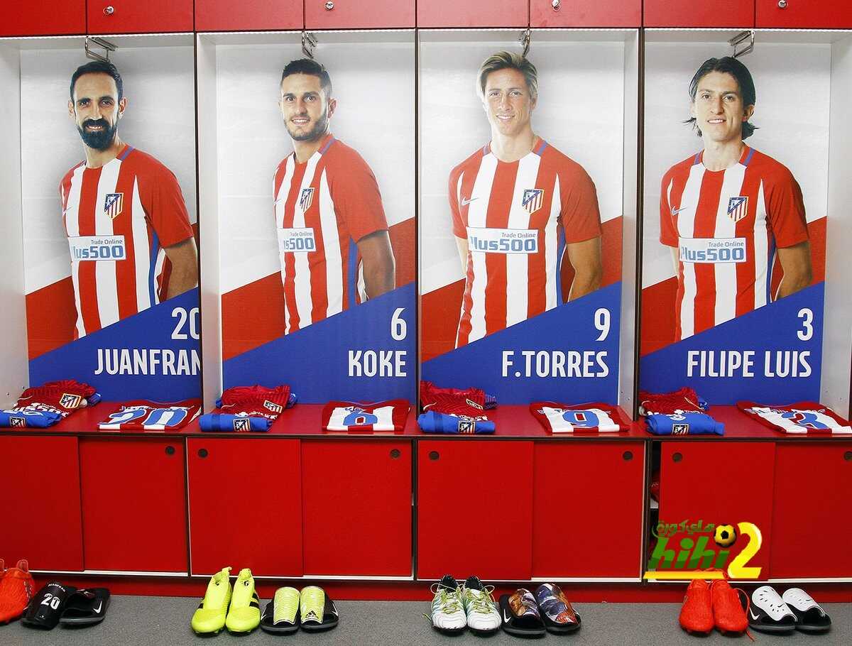 صور : غرفة ملابس أتلتيكو مدريد قبل مواجهة ديبورتيفو ألافيس