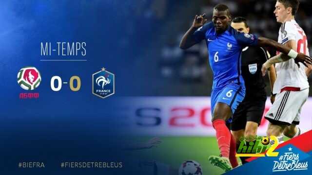 فرنسا تنهي الشوط الاول متعادلة سلبيا ضد روسيا البيضاء