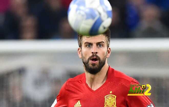 صورة : أرقام بيكيه مع المنتخب الأسباني