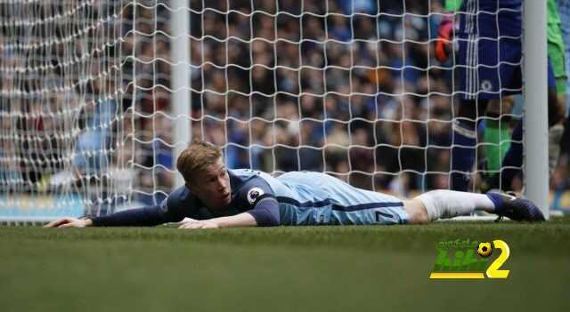 دي بروين الأكثر إضاعة للفرص في الدوري الإنجليزي