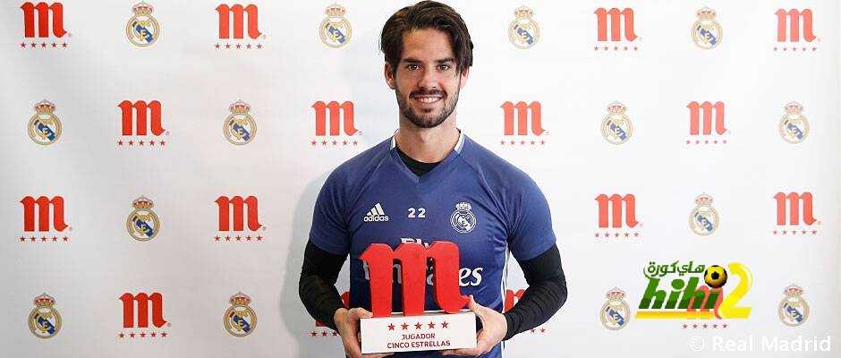 ايسكو لاعب شهر فبراير في ريال مدريد