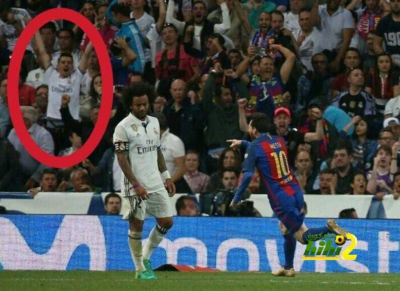 صورة.. مشجع مدريدي احتفل بهدف ميسي بالبرنابيو.. لماذا !؟