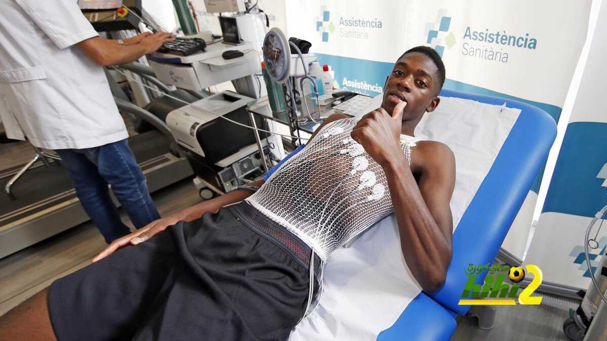 صورة: ديمبيلي يجتاز الفحص الطبي في برشلونة