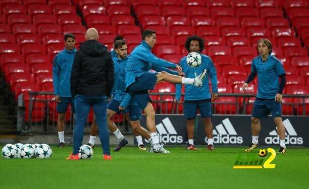 صور : اخر استعدادات ريال مدريد لمواجهة توتنهام