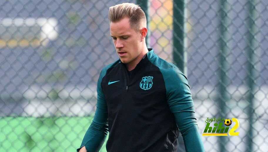 شتيجن يغيب عن مران برشلونة