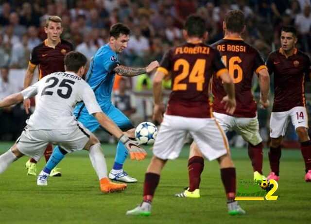 برشلونة يواجه روما للمرة الأولى في الأدوار الاقصائية