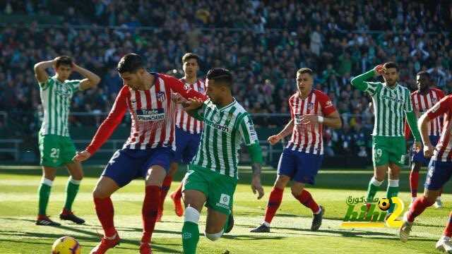 نهاية الشوط الأول اتليتكو مدريد × ريال بتيس