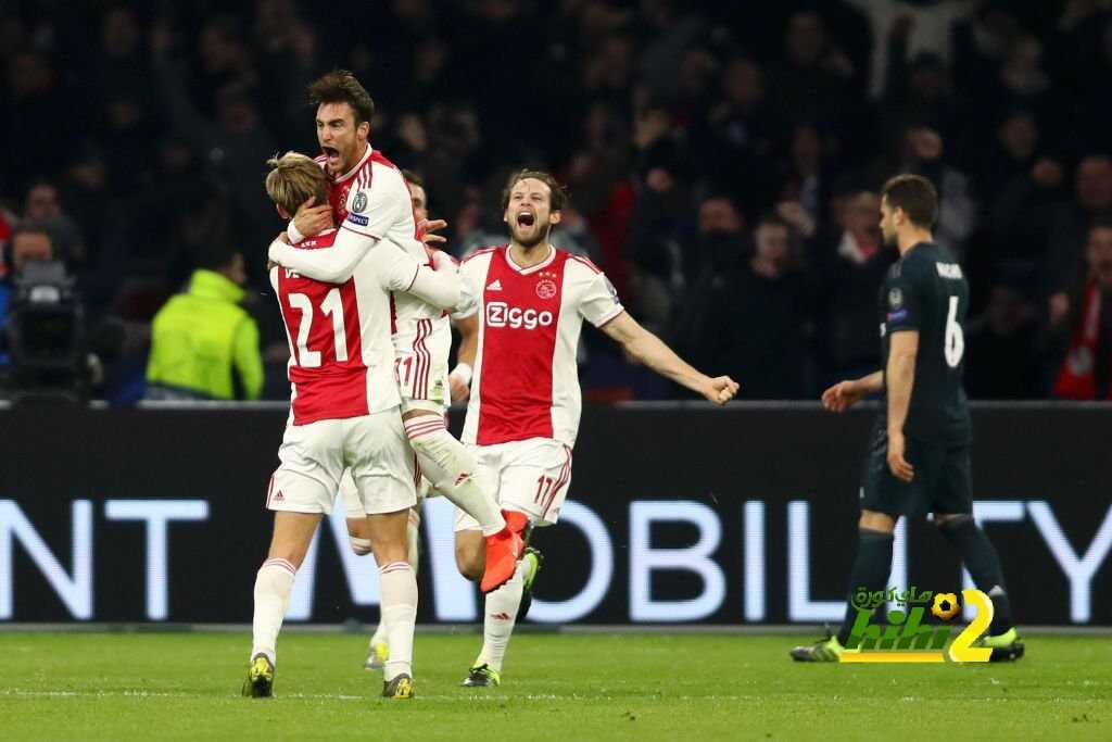 بالأرقام: أياكس يكتسح ريال مدريد في الشوط الأول