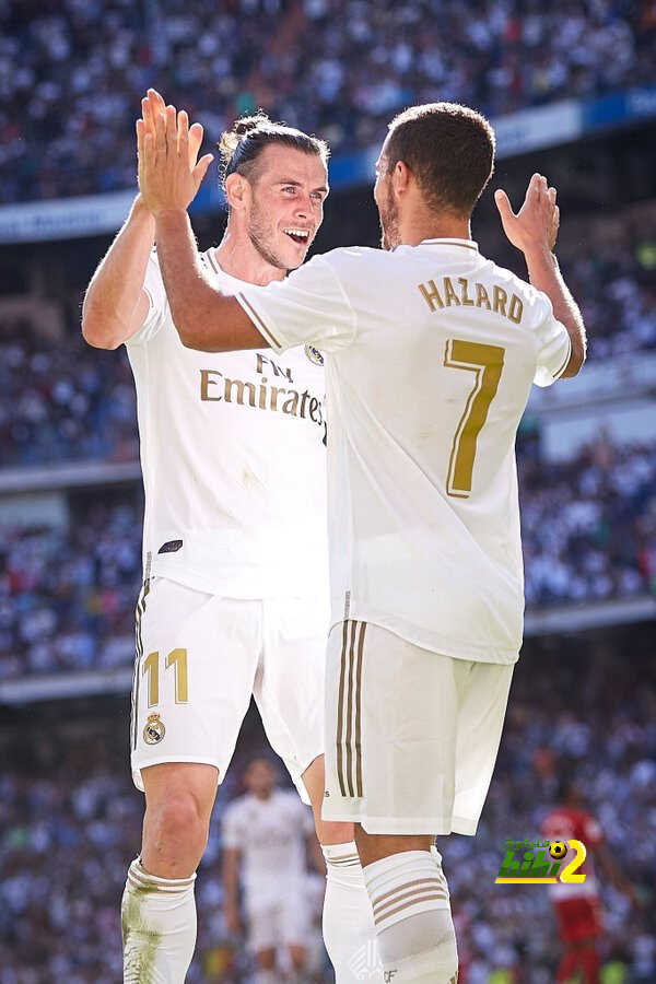 بيل يهنئ هازارد بأولى أهدافه مع ريال مدريد