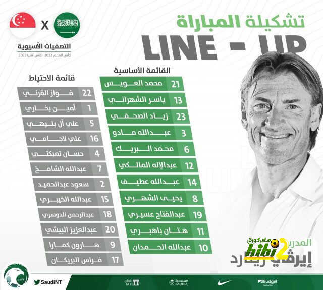 تشكيلة المنتخب السعودي لمواجهة سنغافورة