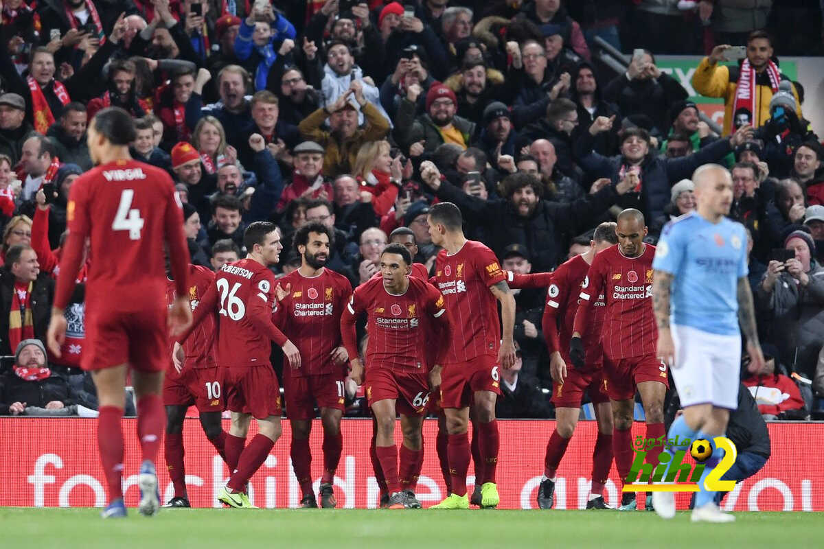 ليفربول يضرب مانشستر سيتي بهدفين في الشوط الأول