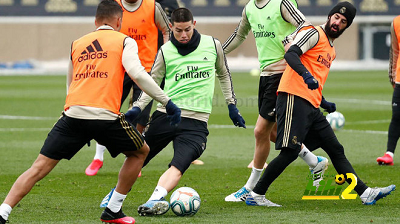 تدريبات ريال مدريد تشهد عودة خاميس رودريجيز