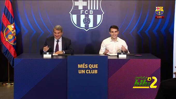 صور من تقديم جارسيا لاعبًا في برشلونة