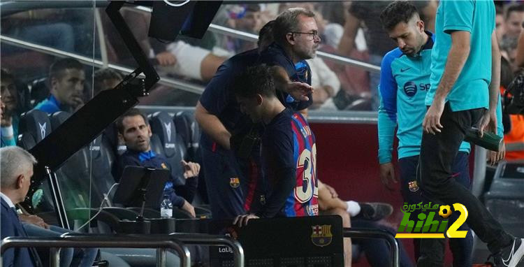 إصابة جافي خلال مباراة برشلونة وأتلتيك بلباو
