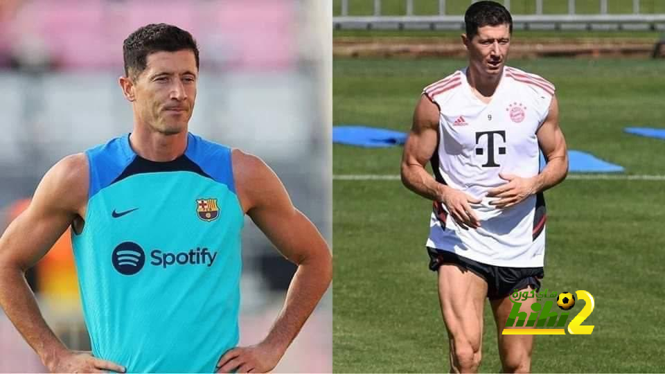 صورة تكشف تغير أحوال ليفاندوفسكي البدنية مع برشلونة عن بايرن ميونخ