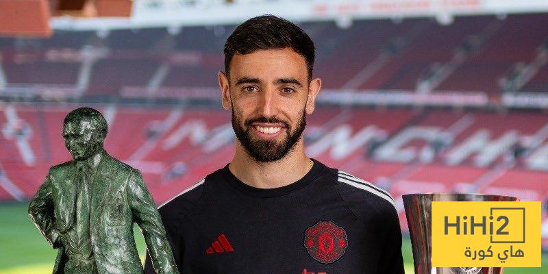 برونو فيرنانديز يسيطر على جوائز مانشستر يونايتد هذا الموسم
