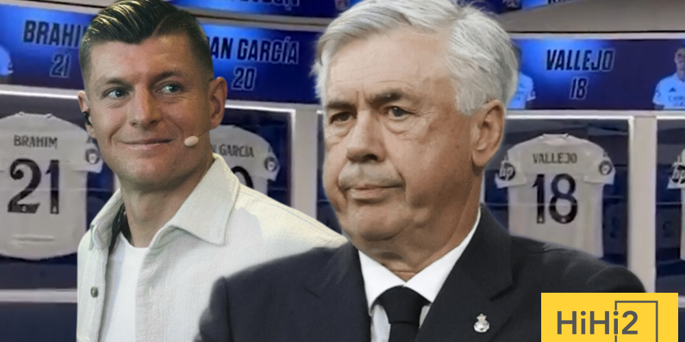 بهذه الكلمات… أنشيلوتي استقبل كروس في غرفة الملابس