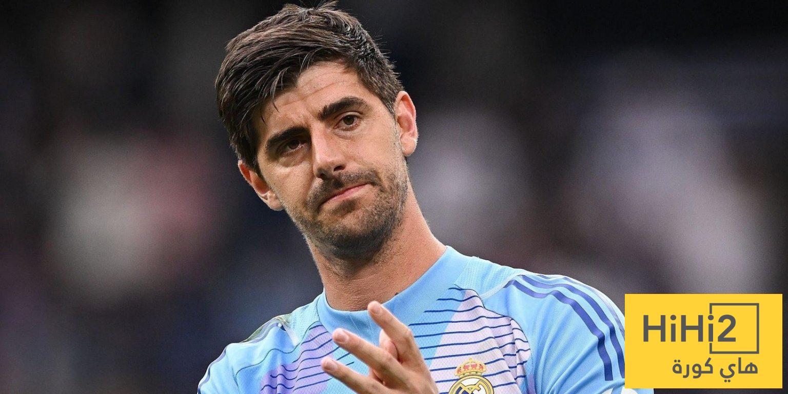 شاهد موقع إصابة كورتوا وفترة الغياب المتوقعة عن ريال مدريد