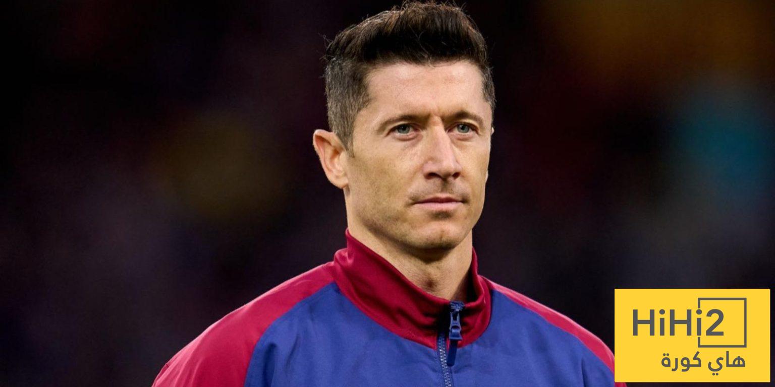 عاجل ورسميًا: برشلونة يُعلن إصابة ليفاندوفسكي