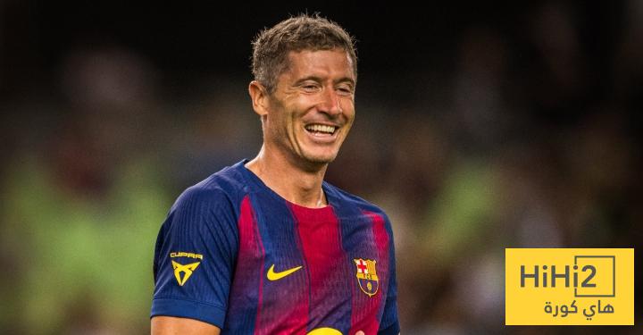 قرار برشلونة بعد إصابة ليفاندوفسكي