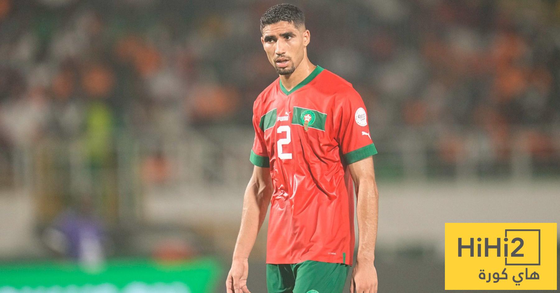أشرف حكيمي يكشف عن هدفه رفقة منتخب المغرب