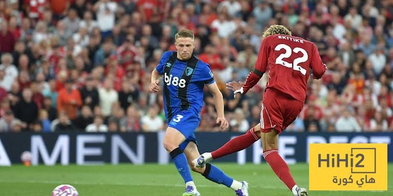 ليفربول يسجل الهدف الأول في شباك بورنموث