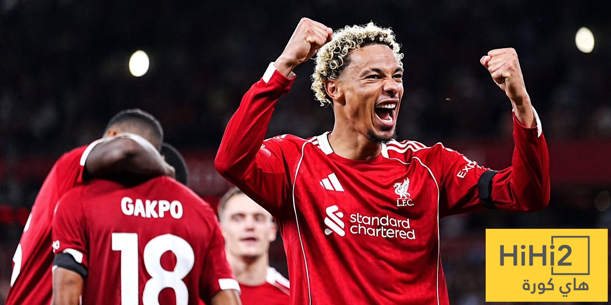 هدافو ليفربول في الدوري قبل مواجهة بيرنلي