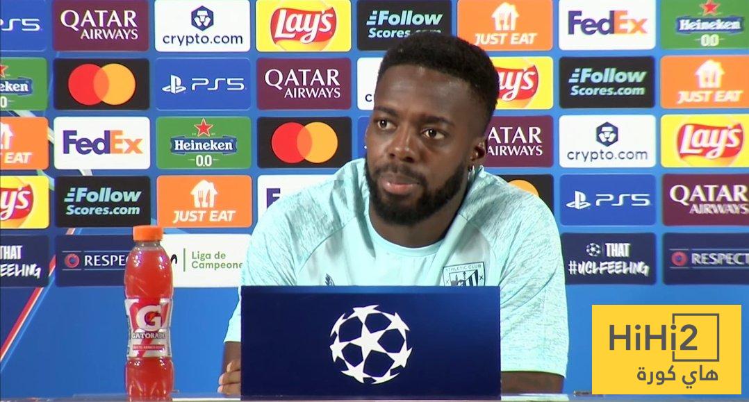 إيناكي ويليامز يتوعد أرسنال قبل موقعة دوري الأبطال