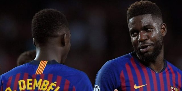 أومتيتي يروي موقف طريف عن ديمبيلي في فترة برشلونة