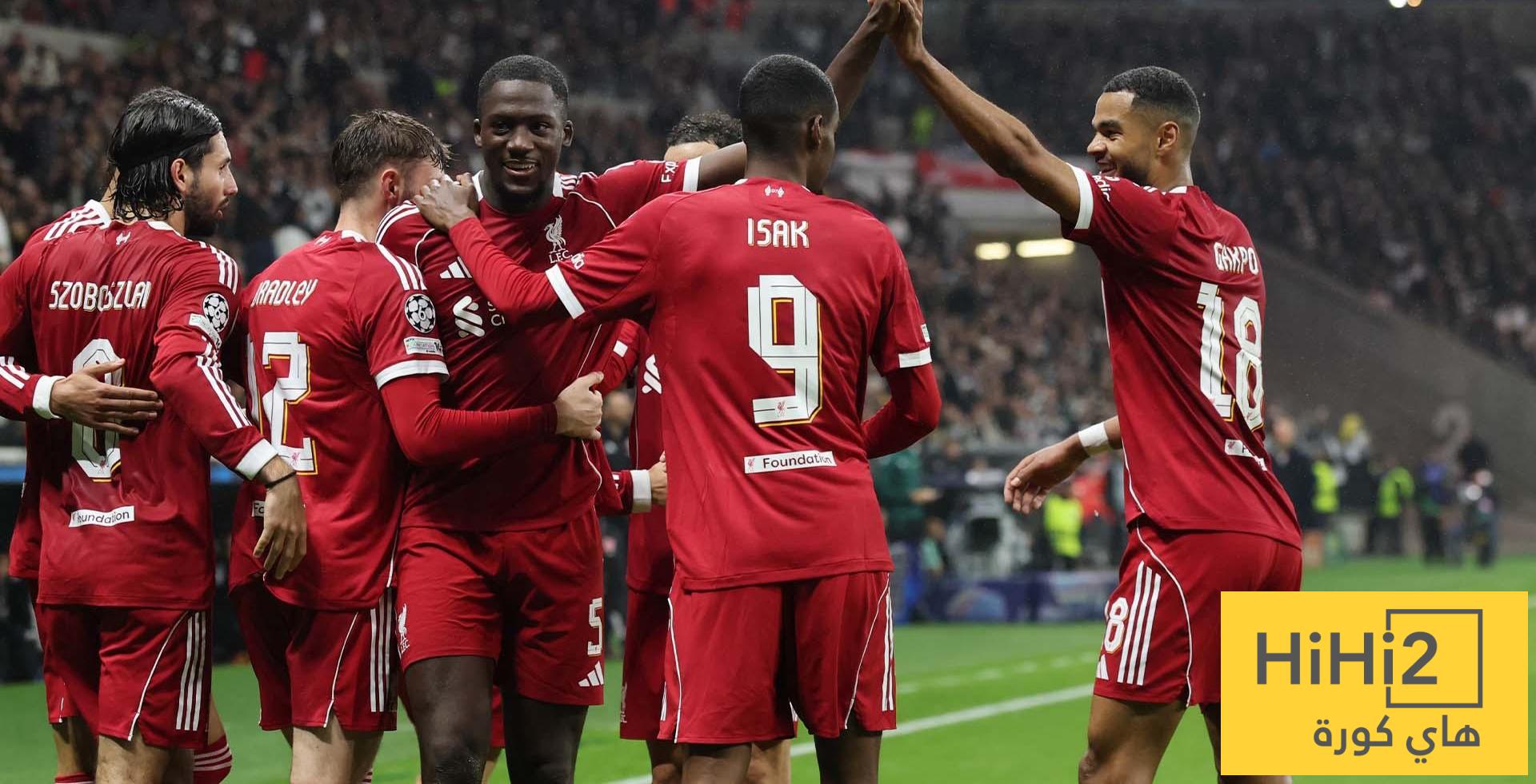 مباريات ليفربول خلال شهر نوفمبر