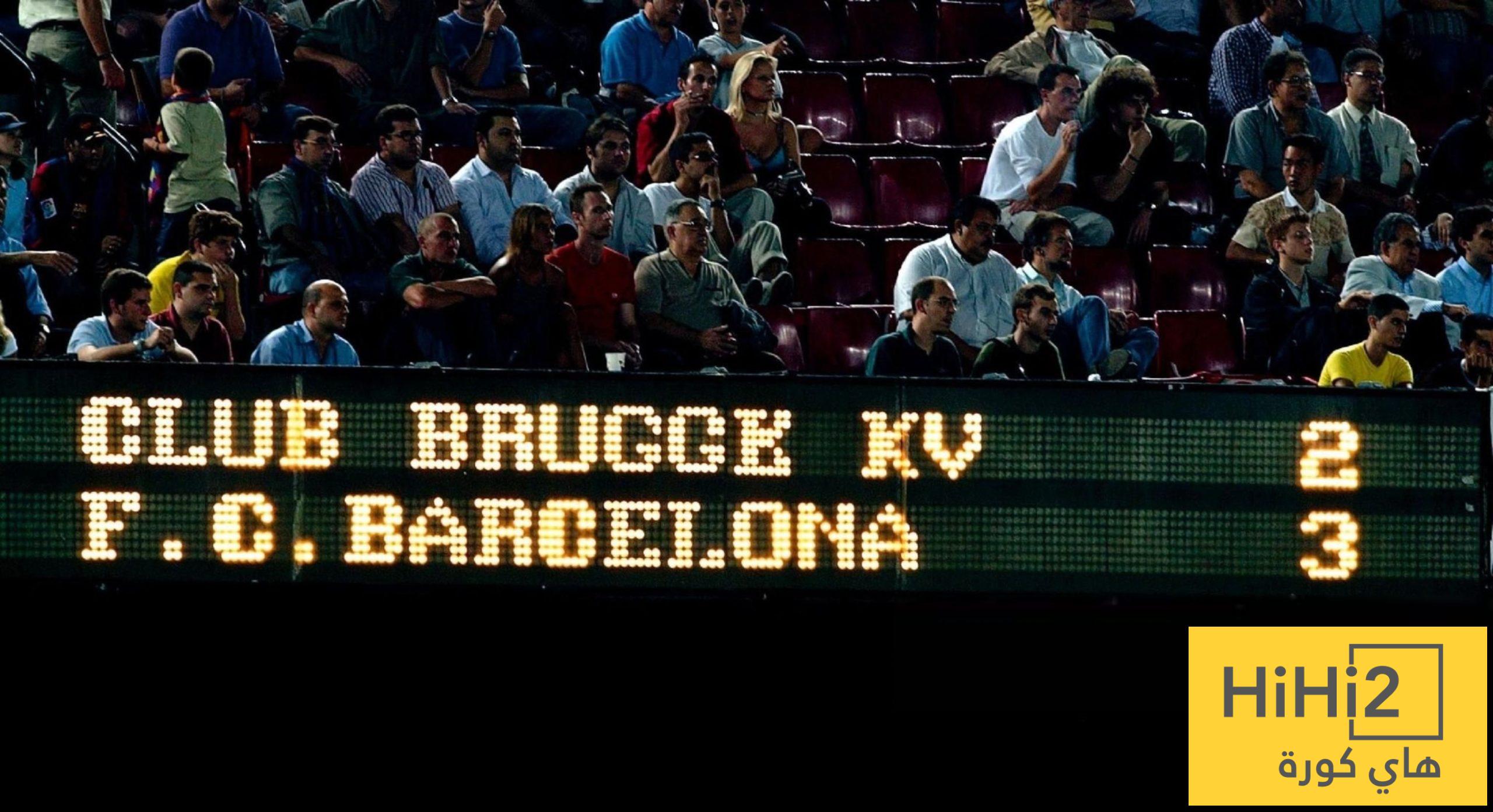 أرقام برشلونة أمام الأندية البلجيكية خارج الديار