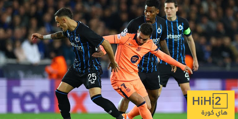 كلوب بروج يفتتح التسجيل مبكرا امام برشلونة