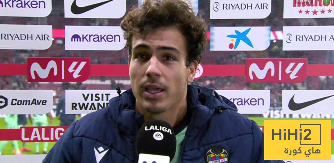 لاعب ليفانتي ينتقد التحكيم بعد الخسارة أمام أتلتيكو مدريد