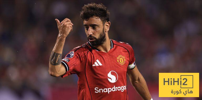 برونو فيرنانديز يتصدر قائمة مميزة مع مانشستر يونايتد