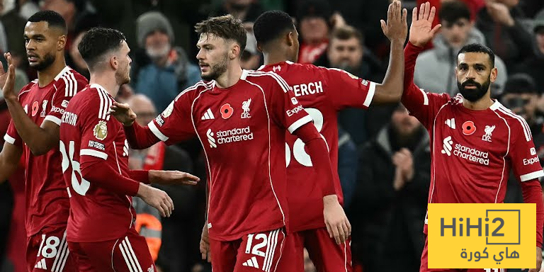 الرسم التكتيكي لتشكيلة ليفربول ضد نوتينغهام