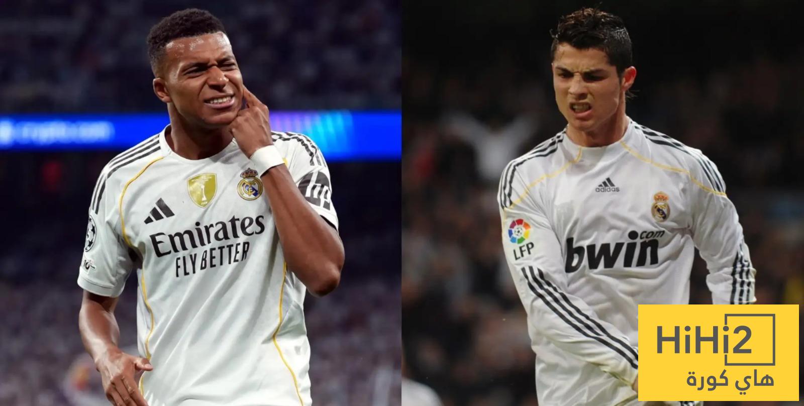 احصائية تكشف تفوق مبابي على رونالدو في ريال مدريد
