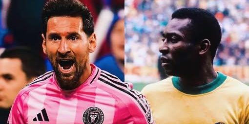 ميسي يتفوق على الاسطورة بيليه