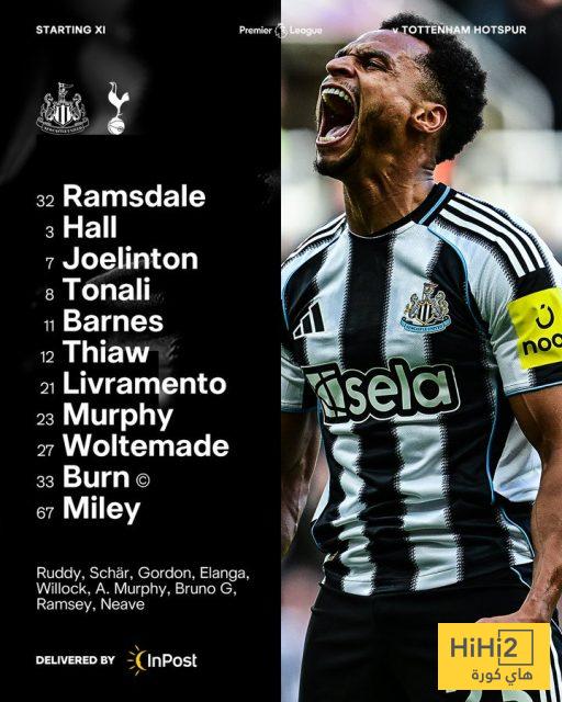 تشكيلة نيوكاسل يونايتد ضد توتنهام في الدوري الإنجليزي 4 تشكيلة نيوكاسل يونايتد ضد توتنهام في الدوري الإنجليزي 3