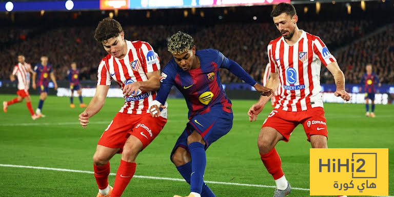 احصائيات مباراة برشلونة و اتلتيكو في الدوري الاسباني