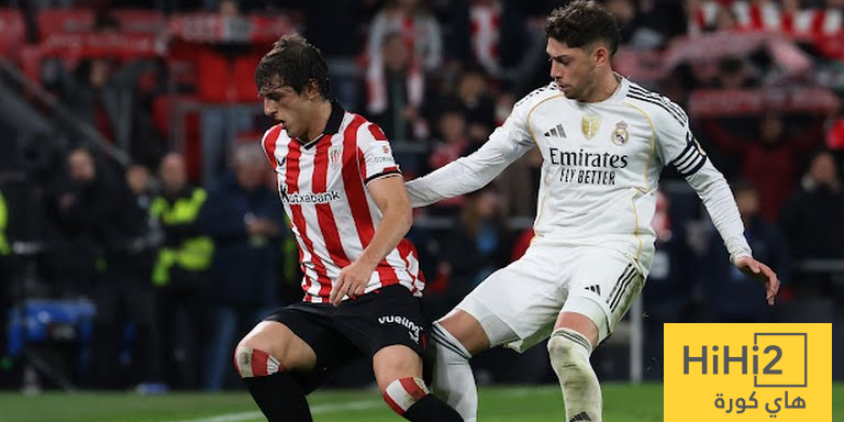 احصائيات الشوط الاول من مباراة ريال مدريد و بلباو