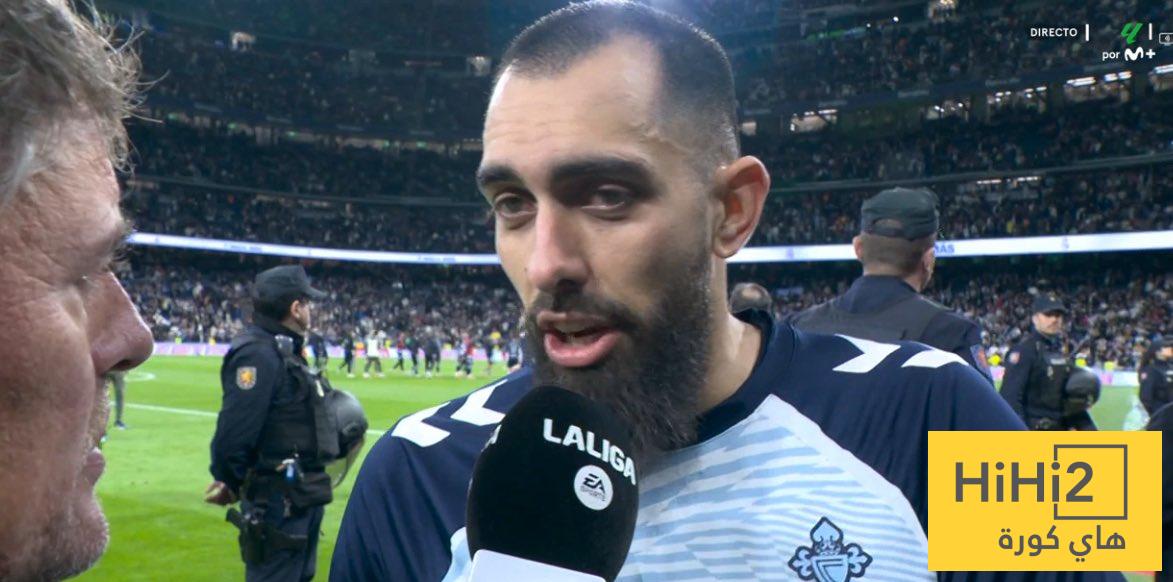 لاعب سيلتا فيغو يكشف ما حدث لريال مدريد بنهاية اللقاء