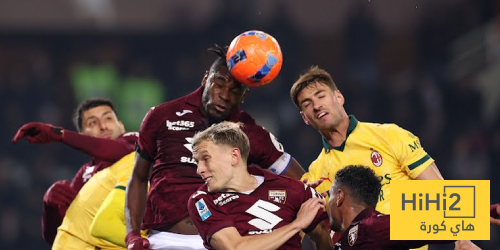 إحصائيات مباراة ميلان وتورينو بعد مرور ساعة